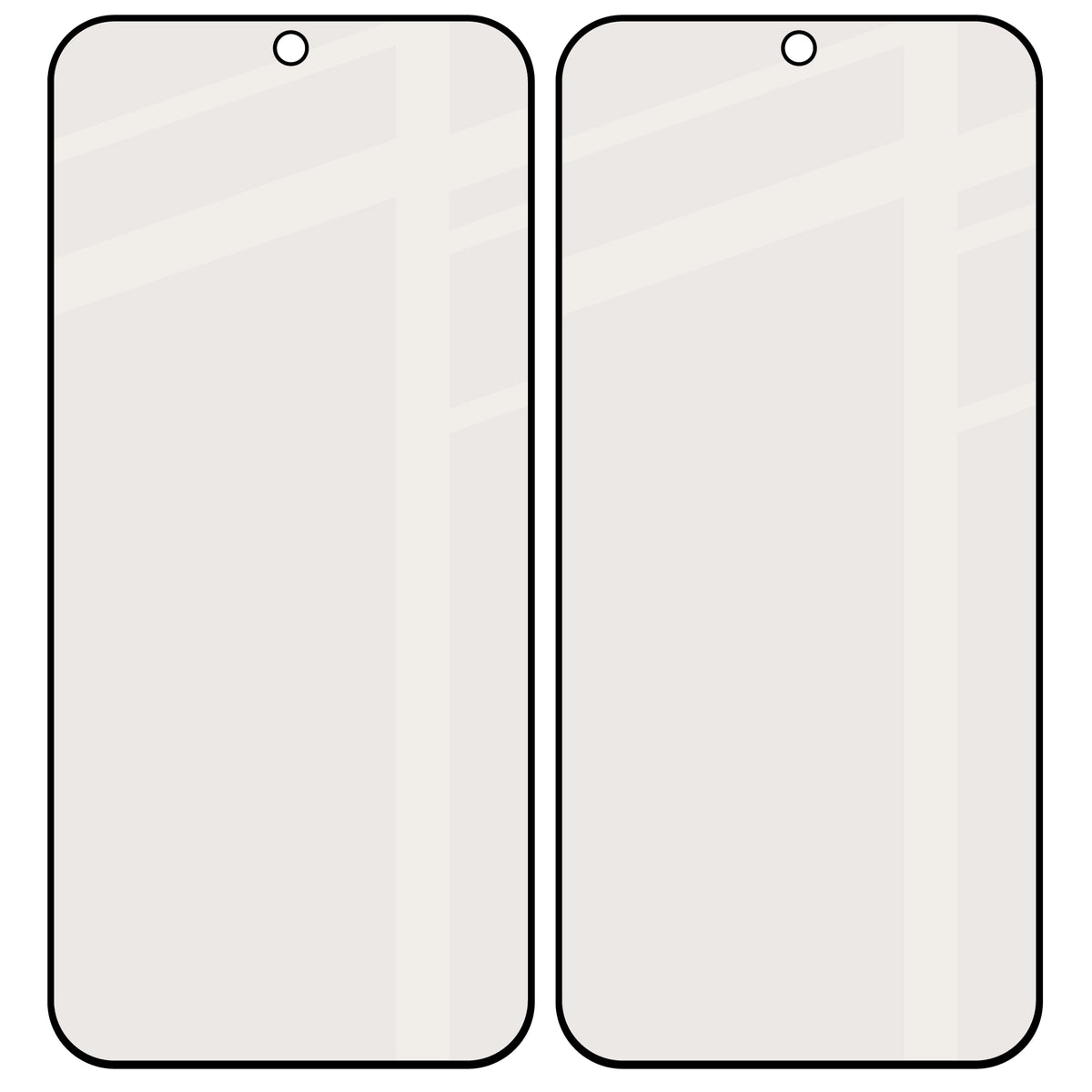 Mattes Hartglas für OnePlus Nord 6, Bizon Glass Matte Duo, Schwarzer Rahmen, 2 Stück (4/4)