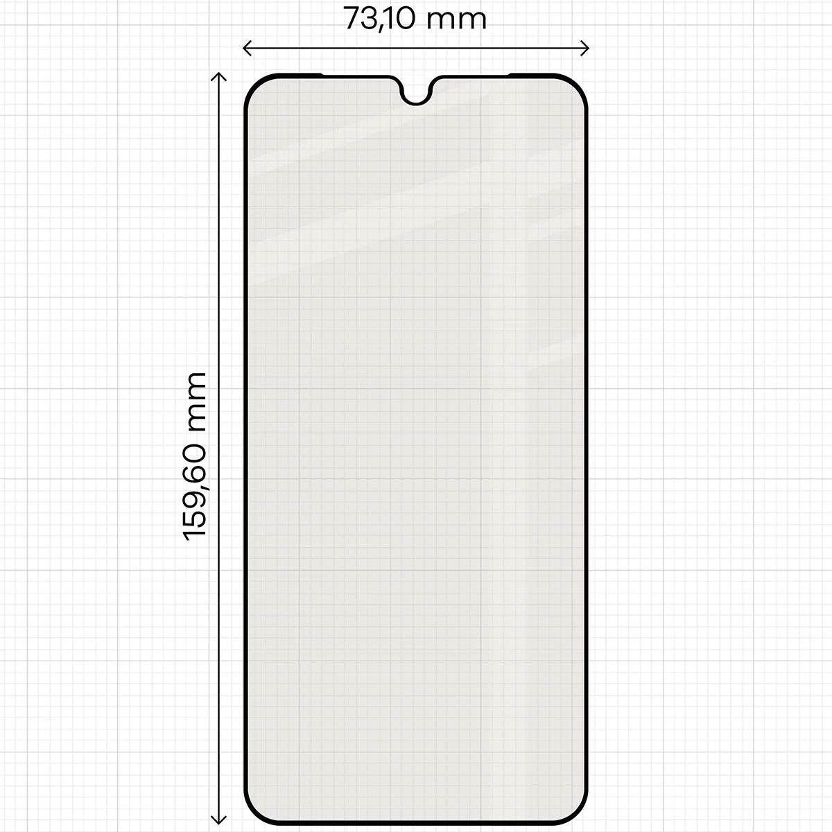 Mattes Hartglas für Galaxy A17 5G, Bizon Glass Matte Duo, Schwarzer Rahmen, 2 Stück