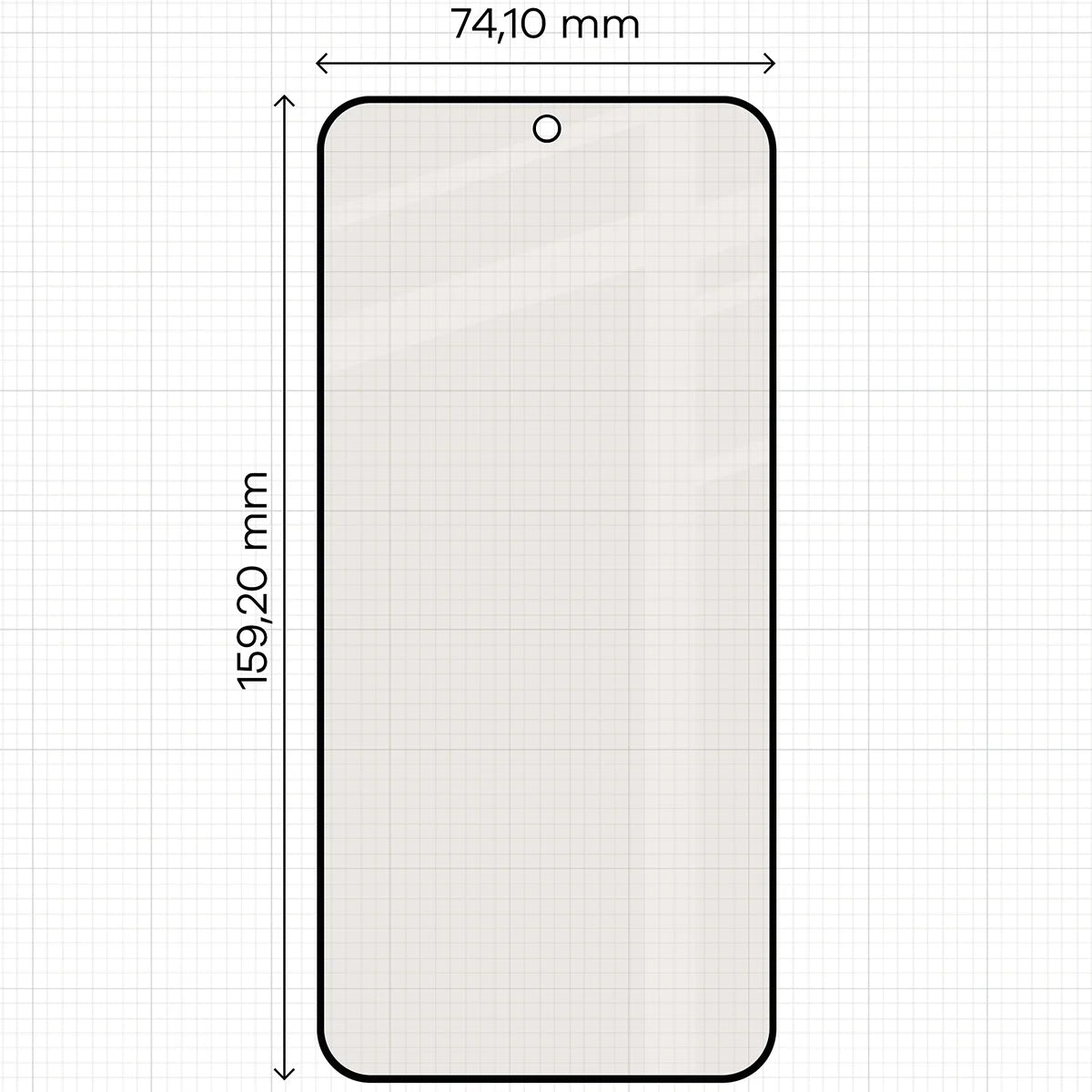 Mattes Hartglas für Xiaomi Redmi Note 15 Pro 5G, Bizon Glass Matte Duo, Schwarzer Rahmen, 2 Stück