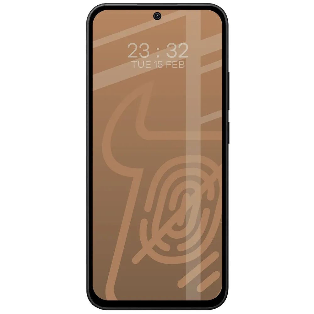 Mattes Hartglas für Xiaomi Redmi Note 17 4G/5G, Bizon Glass Matte Duo, Schwarzer Rahmen, 2 Stück (3/4)