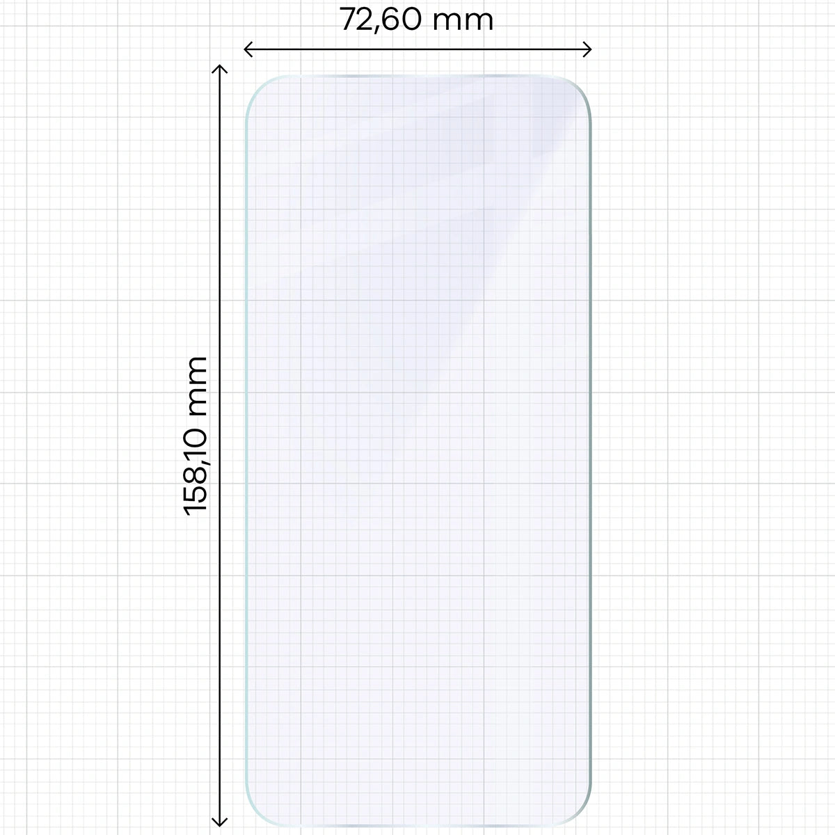 Flexibles Hybridglas für iPhone 17 Pro Max, Bizon Hybrid Mule