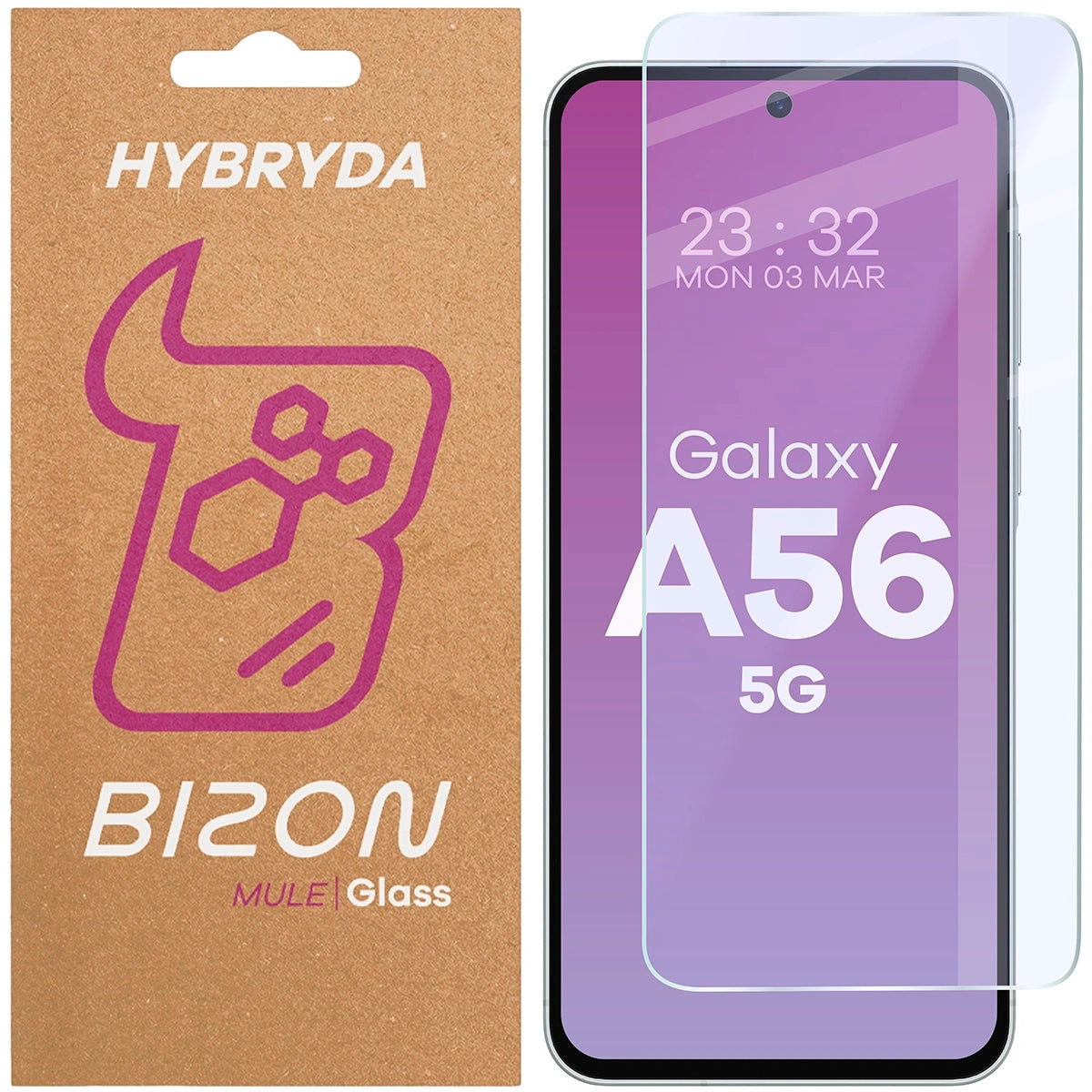 Flexibles Hybridglas für Galaxy A56 5G, Bizon Hybrid Mule
