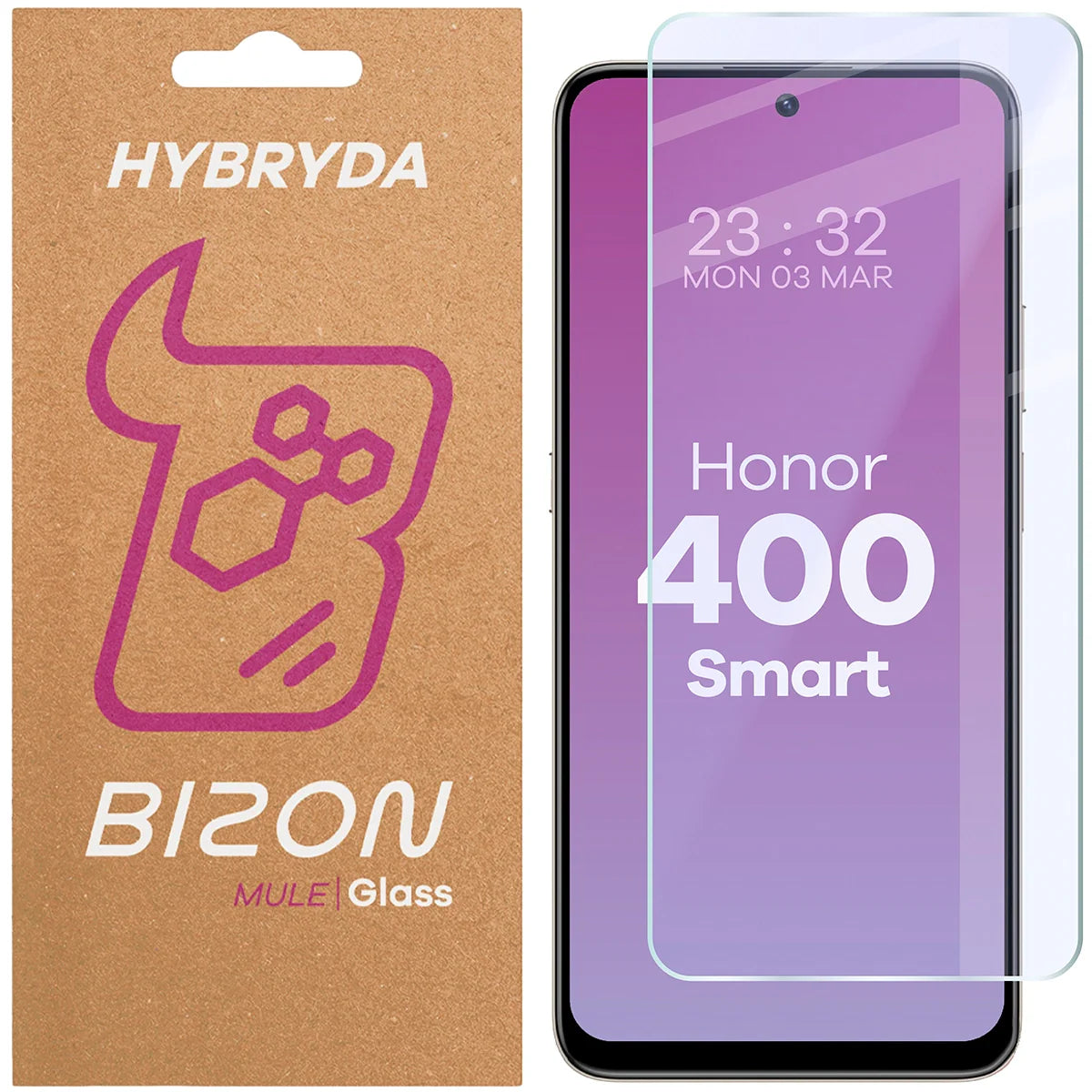 Flexibles Hybridglas für Honor 400 Smart, Bizon Hybrid Mule