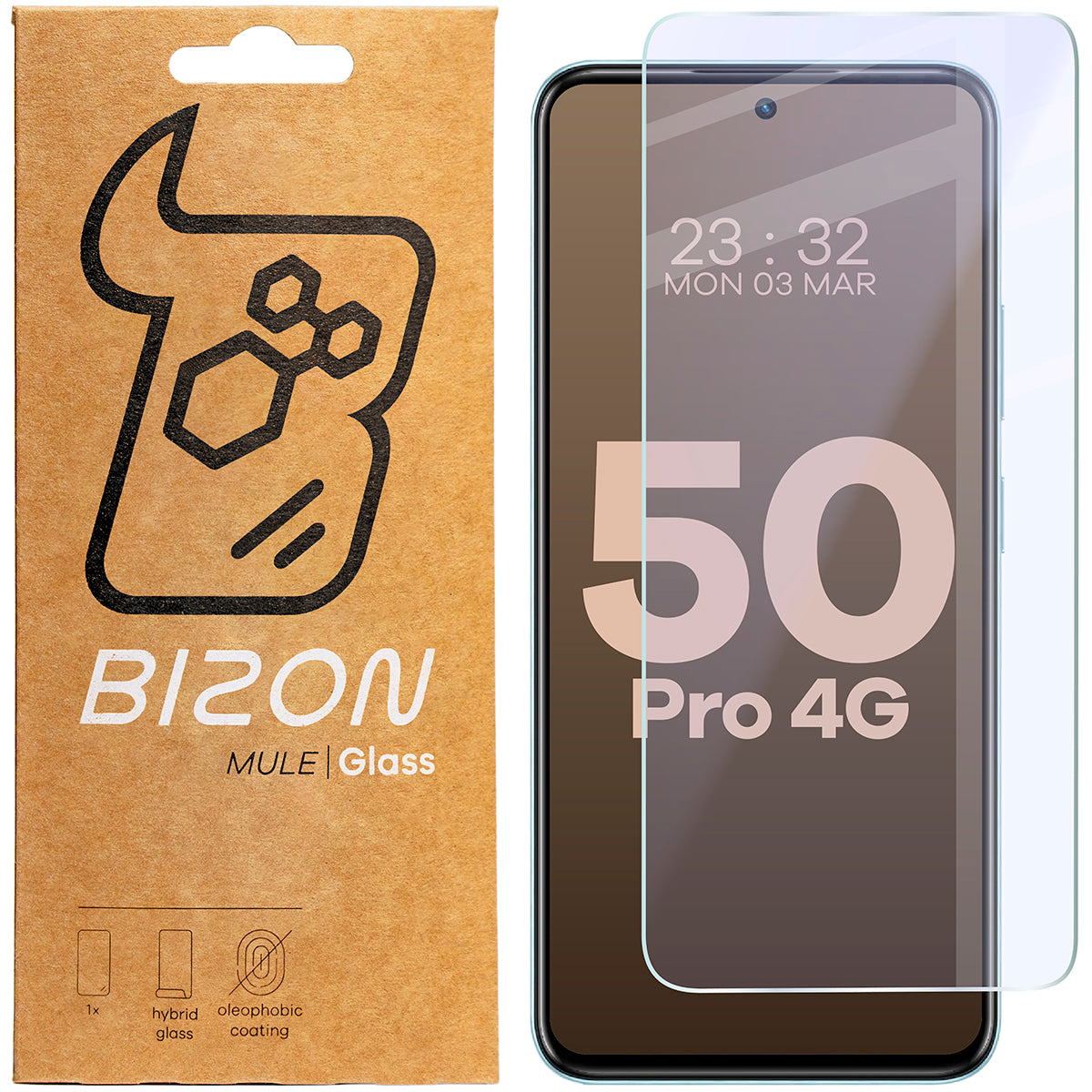 Flexibles Hybridglas für Infinix Hot 50 Pro 4G, Bizon Hybrid Mule
