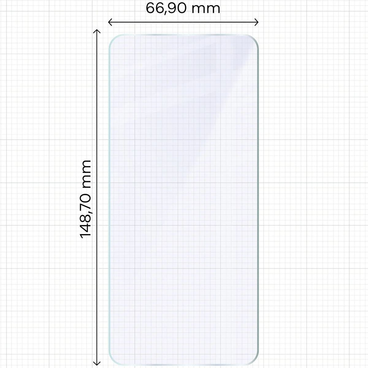 Flexibles Hybridglas für Motorola Edge 60 Neo, Bizon Hybrid Mule