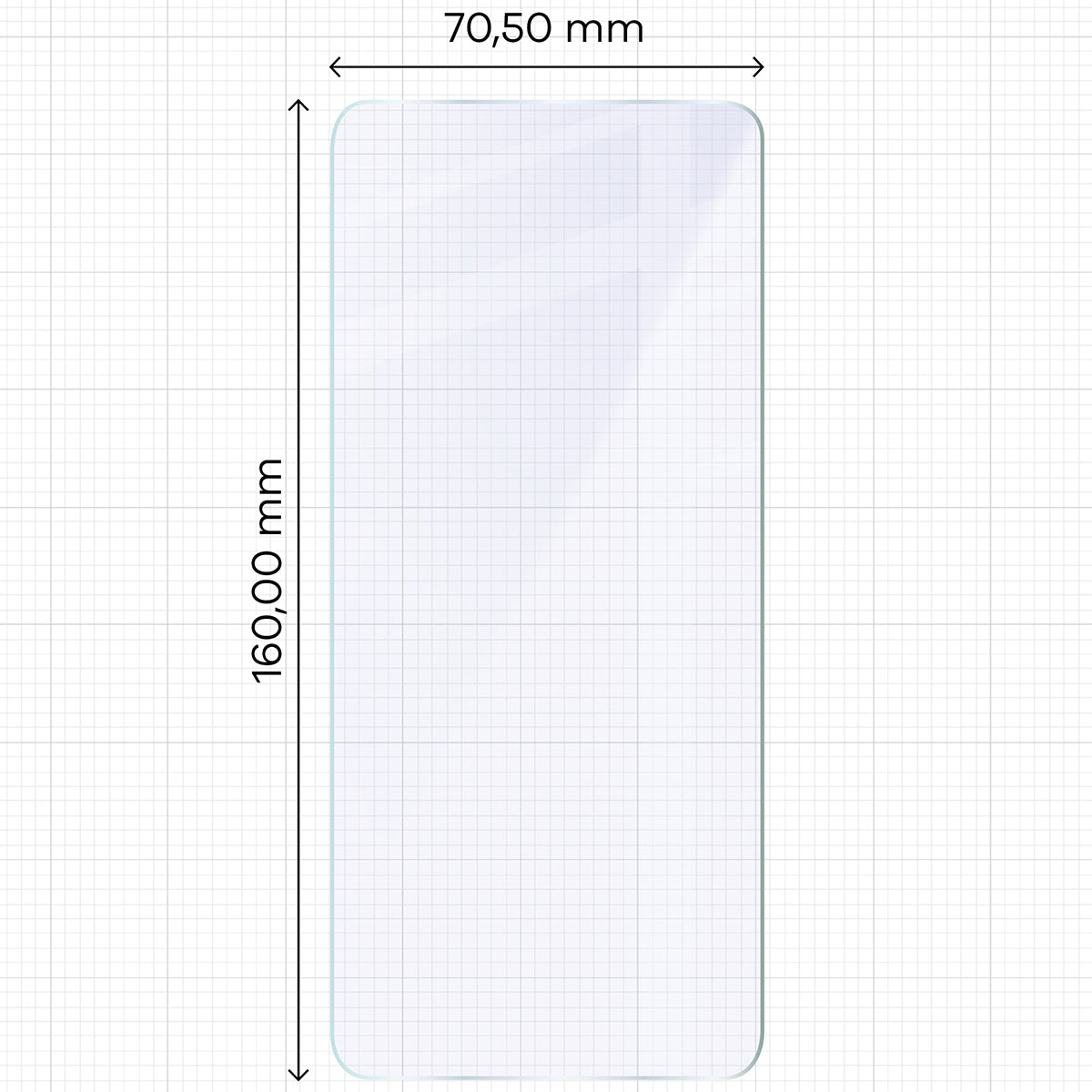 Flexibles Hybridglas für Motorola Moto G15 / G15 Power / E15, Bizon Hybrid Mule