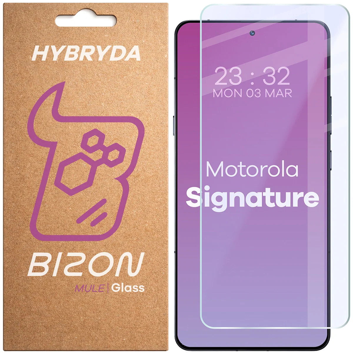 Flexibles Hybridglas für Motorola Signature, Bizon Hybrid Mule