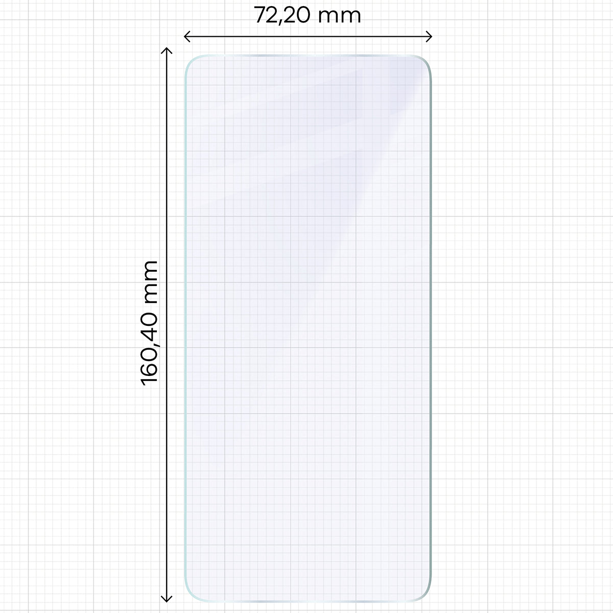 Flexibles Hybridglas für Nothing Phone (3a), Bizon Hybrid Mule