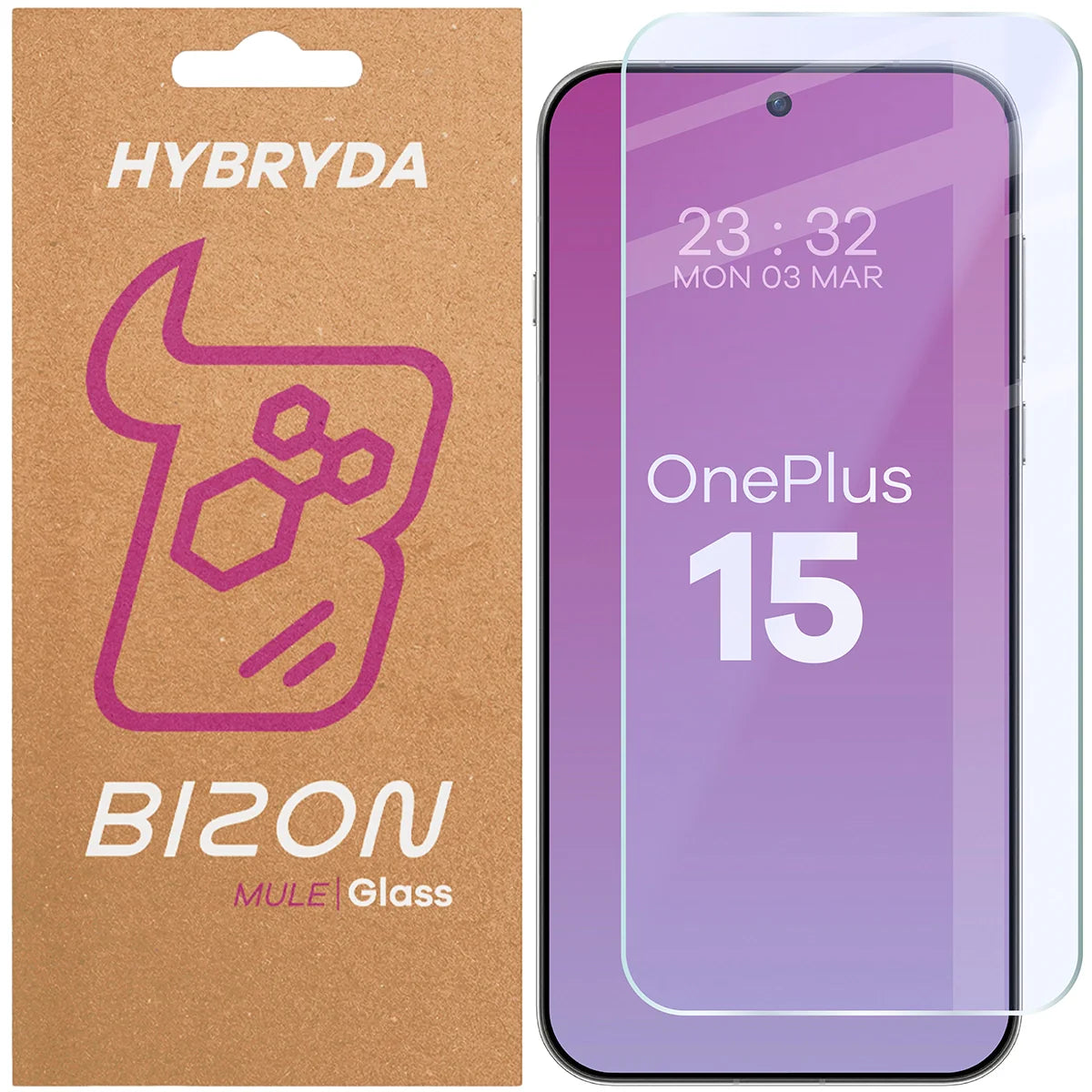 Flexibles Hybridglas für OnePlus 15, Bizon Hybrid Mule