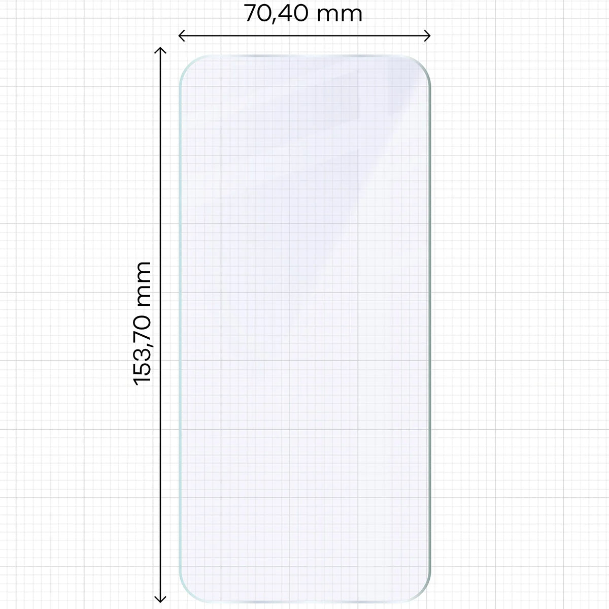 Flexibles Hybridglas für Oppo Find X9, Bizon Hybrid Mule