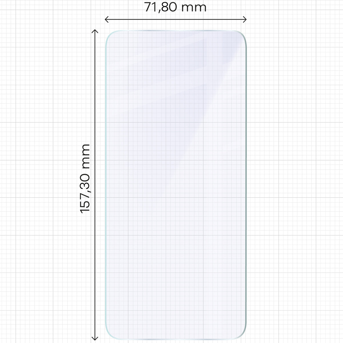 Flexibles Hybridglas für Oppo Reno13 Pro, Bizon Hybrid Mule