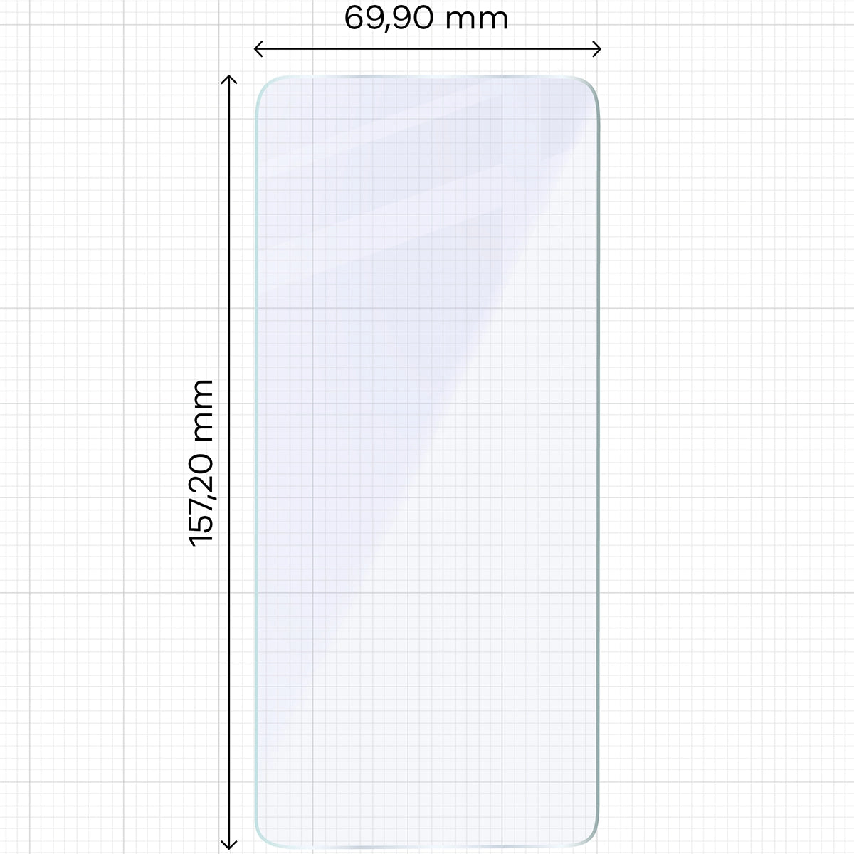 Flexibles Hybridglas für Oppo Reno13 F/FS, Bizon Hybrid Mule