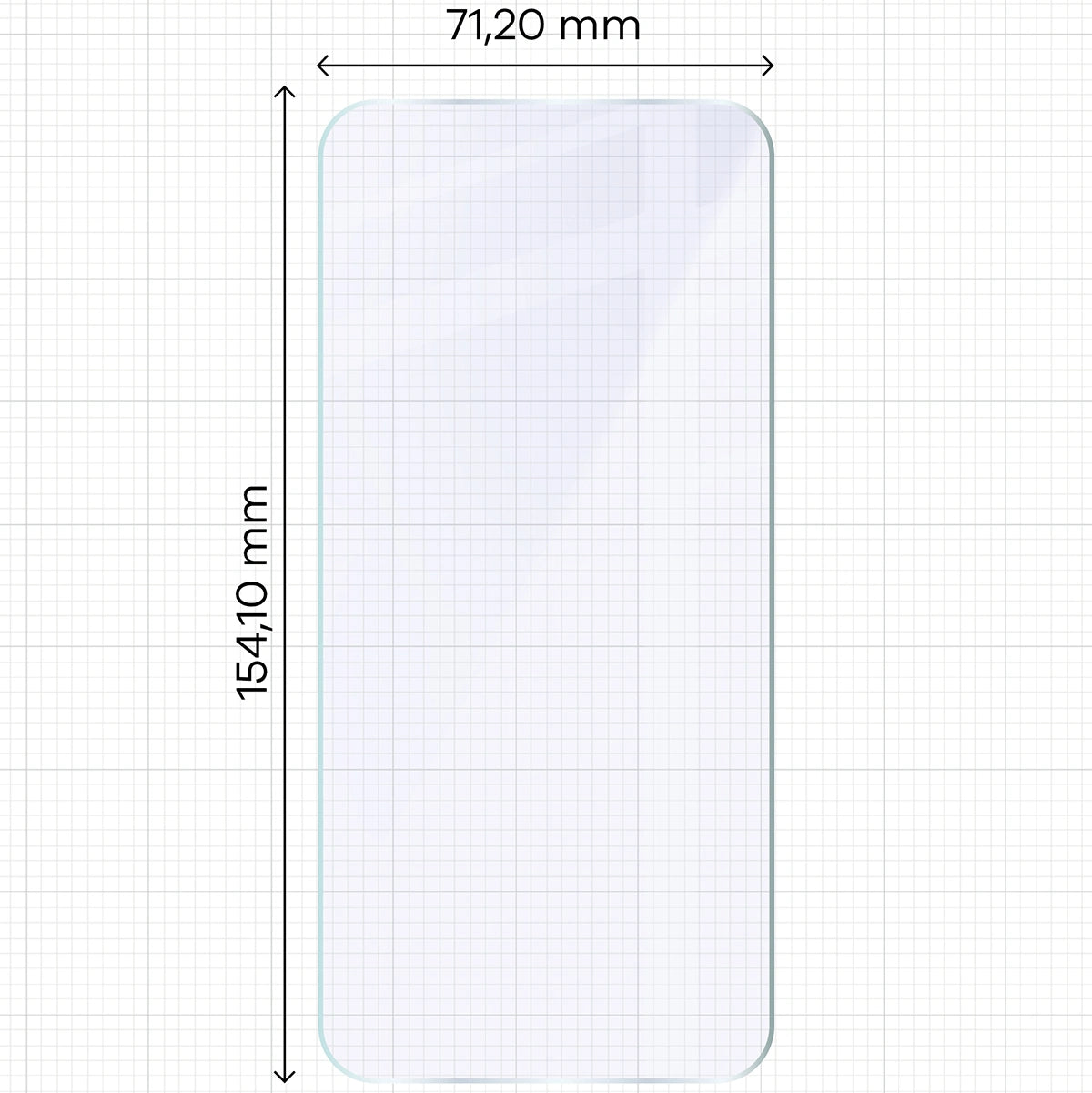 Flexibles Hybridglas für Oppo Reno 15, Bizon Hybrid Mule