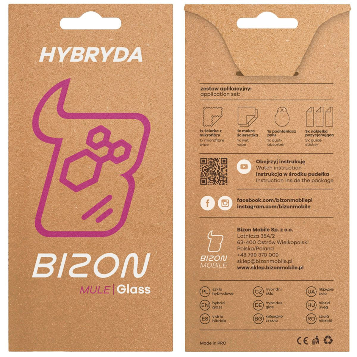 Flexibles Hybridglas für Realme 14T 5G, Bizon Hybrid Mule