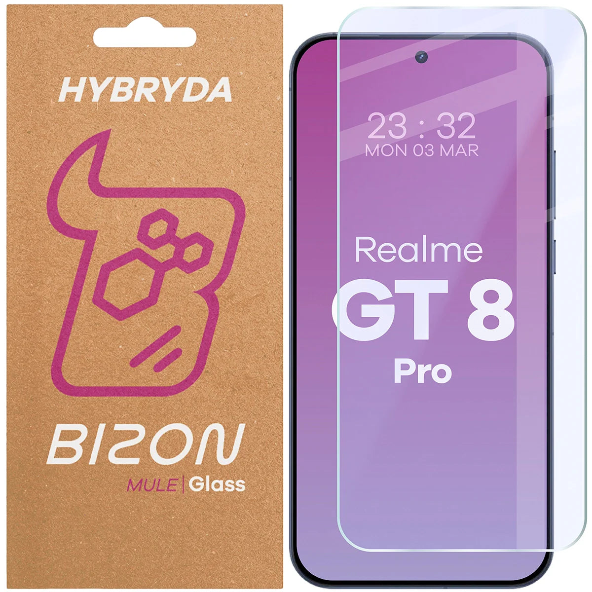 Flexibles Hybridglas für Realme GT 8 Pro, Bizon Hybrid Mule
