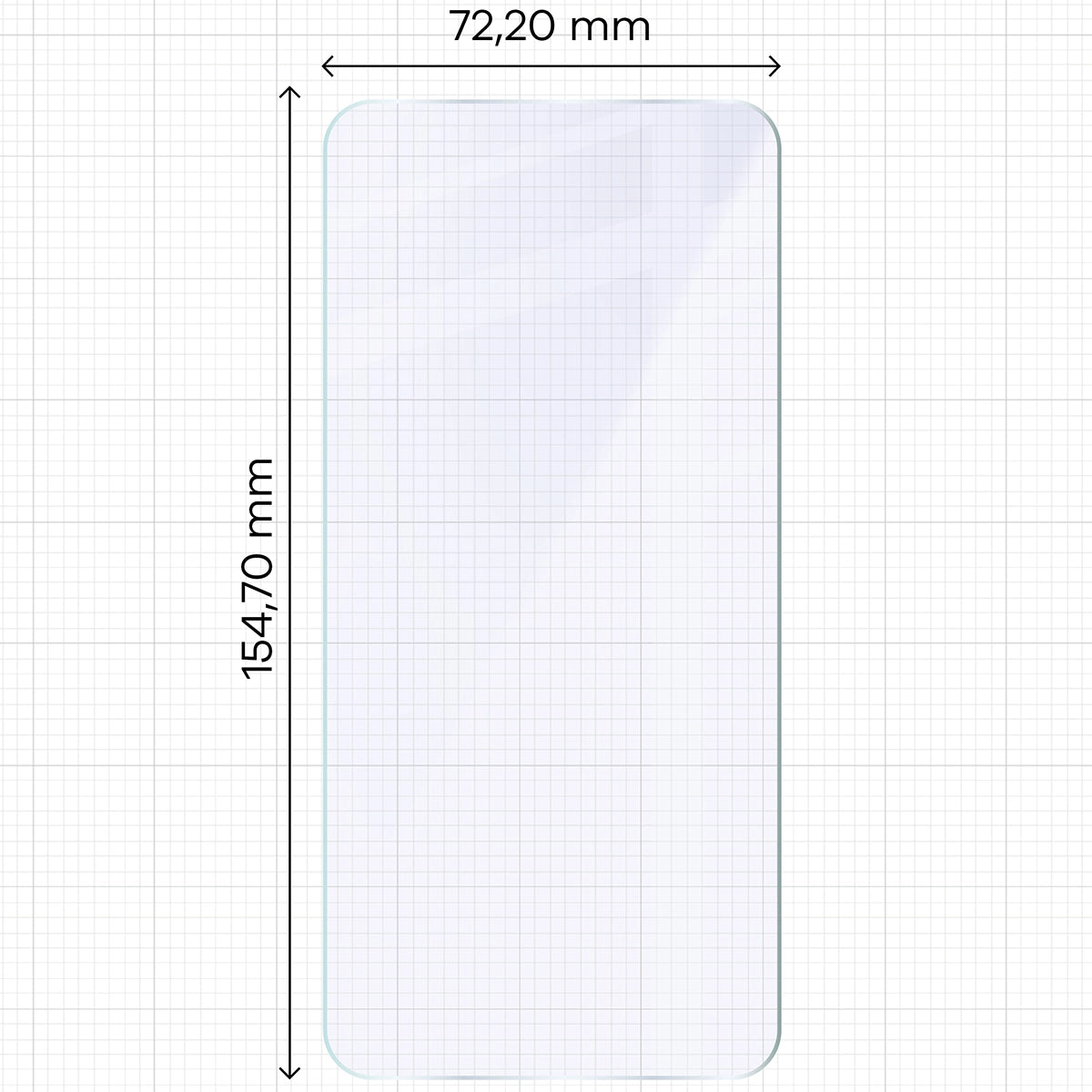Flexibles Hybridglas für Galaxy S25 Edge, Bizon Hybrid Mule