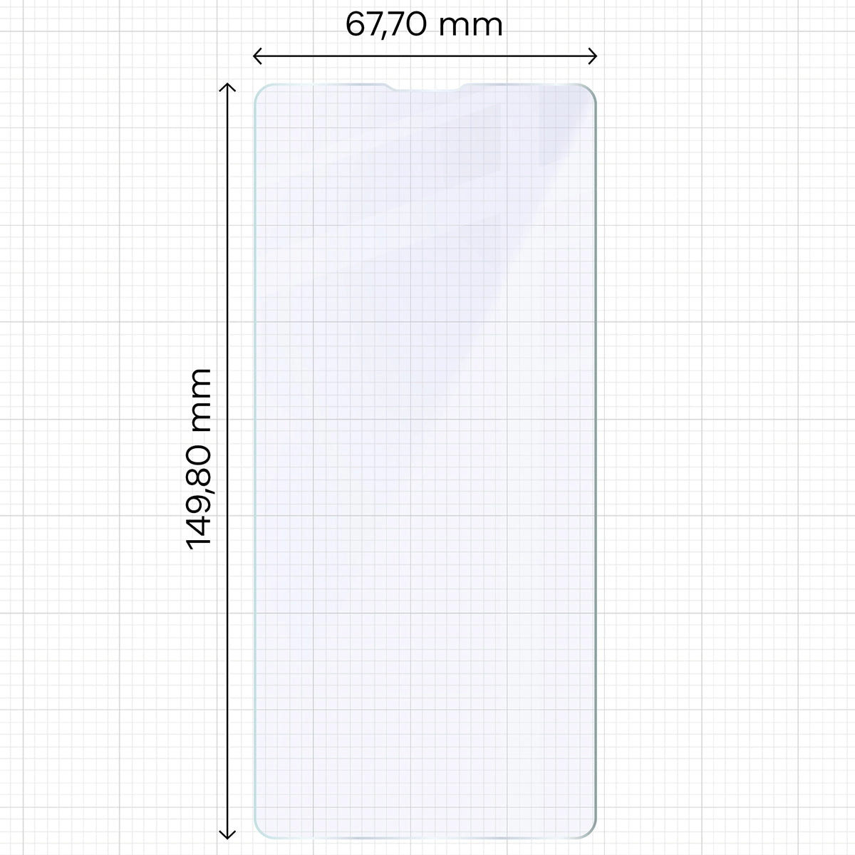 Flexibles Hybridglas für Sony Xperia 10 VII, Bizon Hybrid Mule