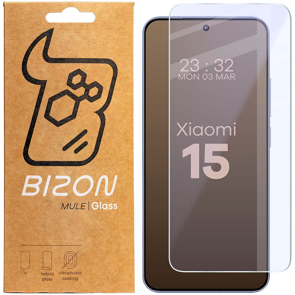 Flexibles Hybridglas für Xiaomi 15, Bizon Hybrid Mule