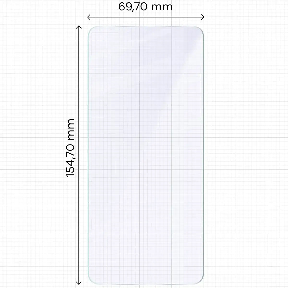 Flexibles Hybridglas für Xiaomi POCO F7 Pro, Bizon Hybrid Mule