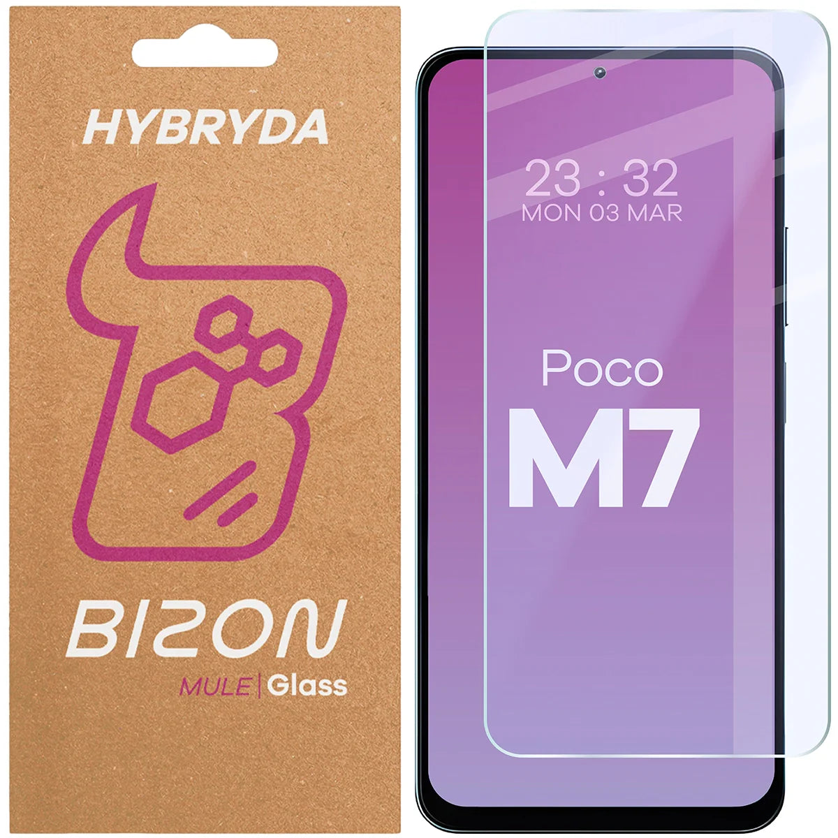 Flexibles Hybridglas für Xiaomi POCO M7 5G, Bizon Hybrid Mule