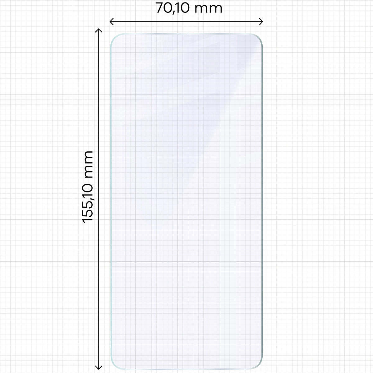 Flexibles Hybridglas für Xiaomi Poco X7 Pro, Bizon Hybrid Mule