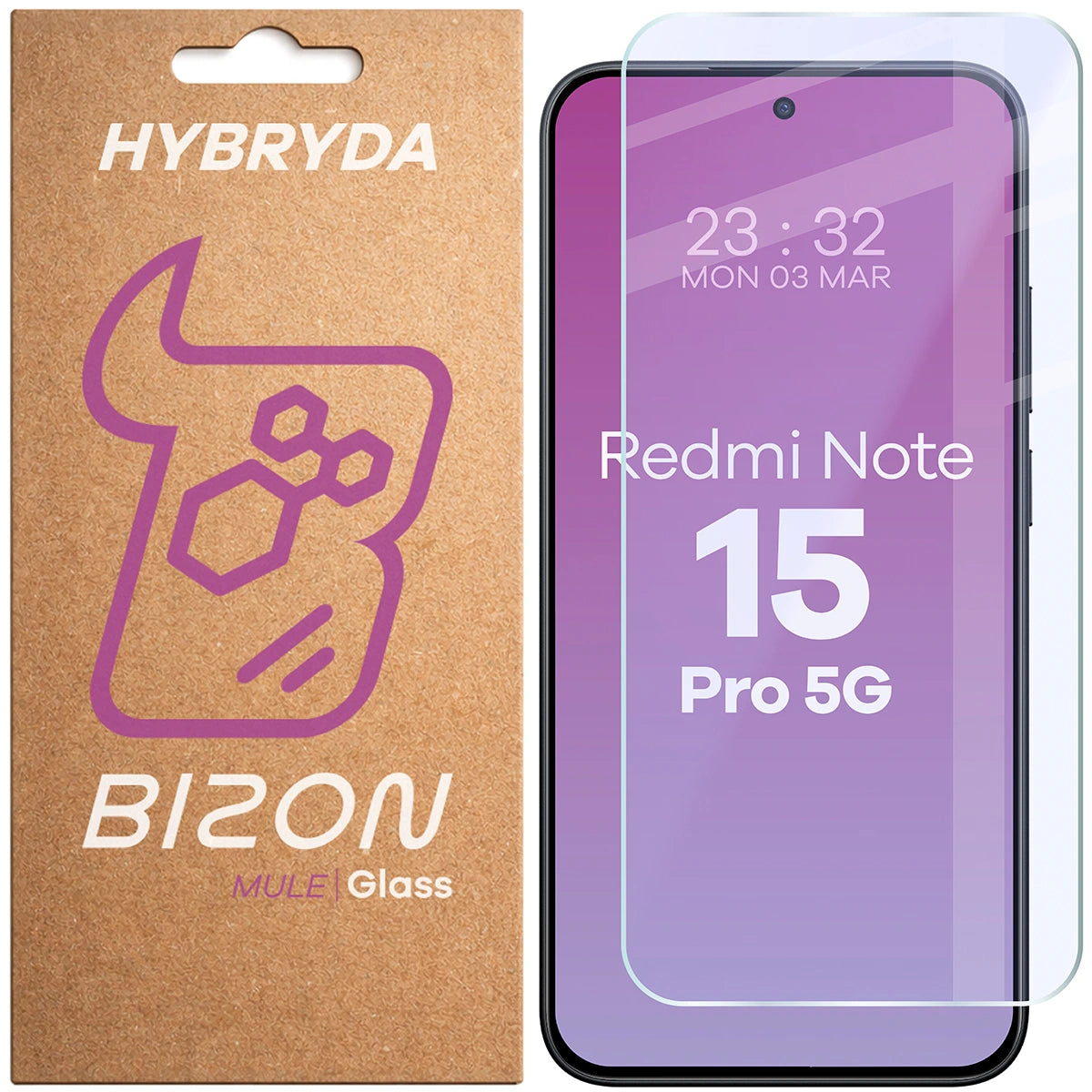 Flexibles Hybridglas für Xiaomi Redmi Note 15 Pro 5G, Bizon Hybrid Mule