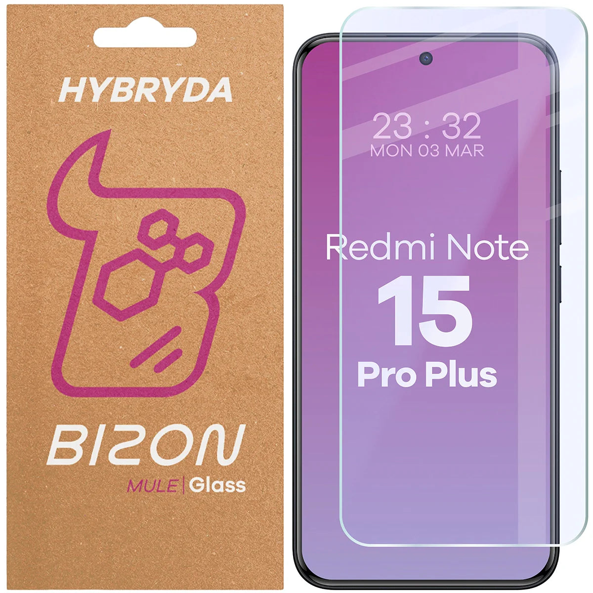 Flexibles Hybridglas für Xiaomi Redmi Note 15 Pro Plus 5G, Bizon Hybrid Mule