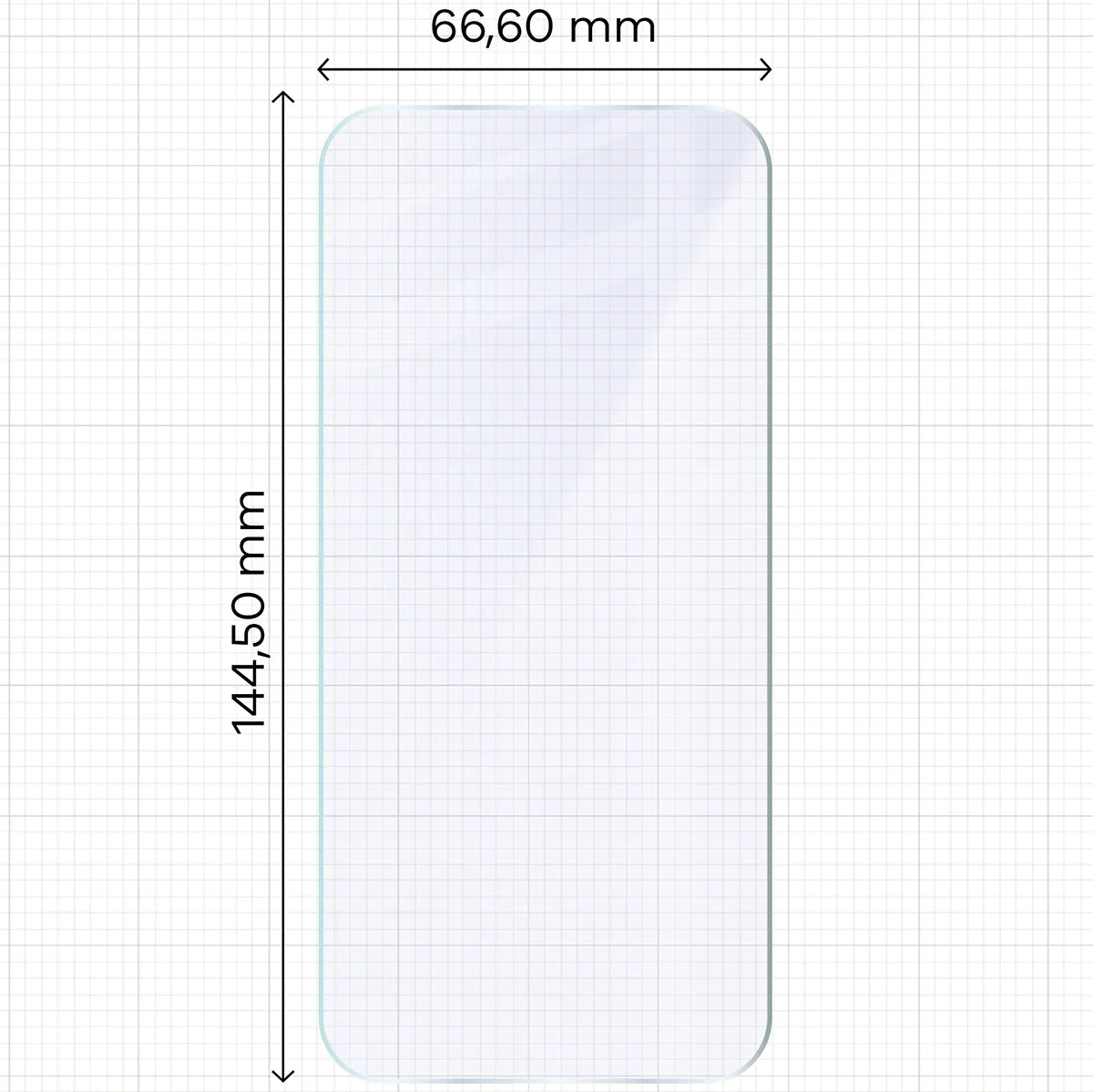 Flexibles Hybridglas für iPhone 16 Pro, Bizon Hybrid Mule Duo, 2 Stück