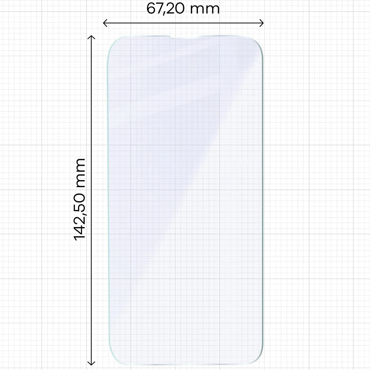 Flexibles Hybridglas für iPhone 17e / 16e, Bizon Hybrid Mule Duo, 2 Stück