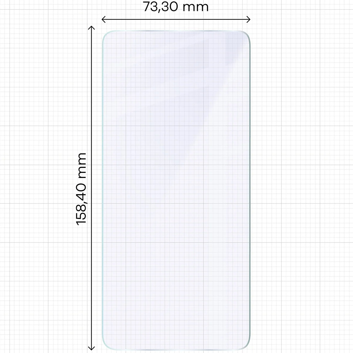 Flexibles Hybridglas für Nothing Phone (3a), Bizon Hybrid Mule Duo, 2 Stück