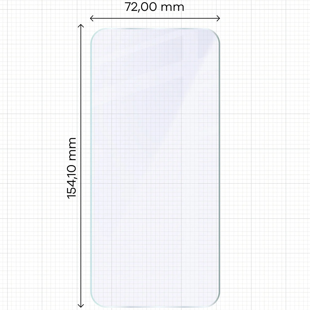Flexibles Hybridglas für Oppo Reno 15, Bizon Hybrid Mule Duo, 2 Stück