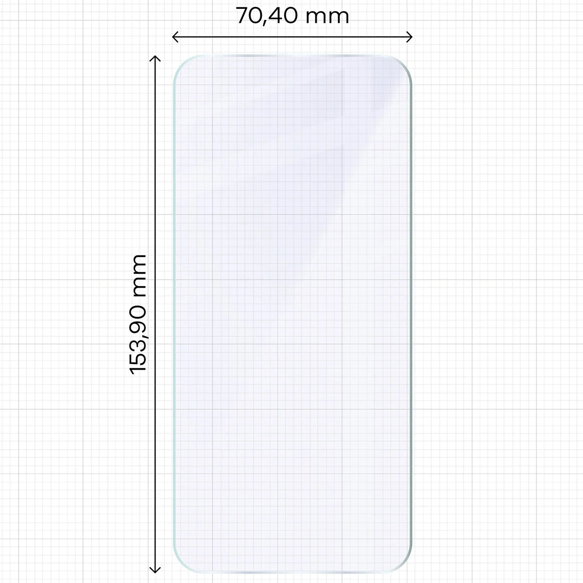 Flexibles Hybridglas für Oppo Reno 15 F, Bizon Hybrid Mule Duo, 2 Stück