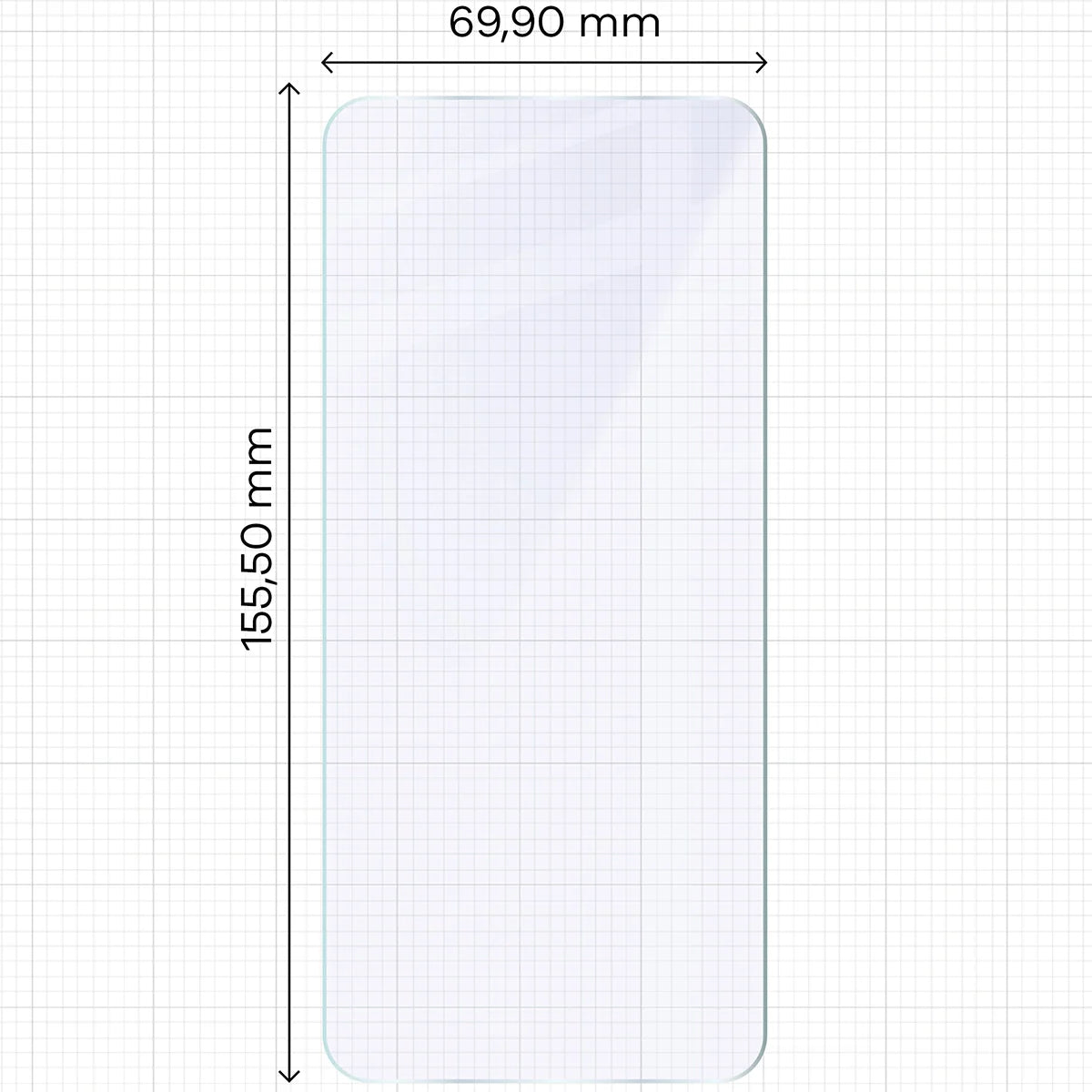 Flexibles Hybridglas für Realme 14 Pro Plus 5G, Bizon Hybrid Mule Duo, 2 Stück