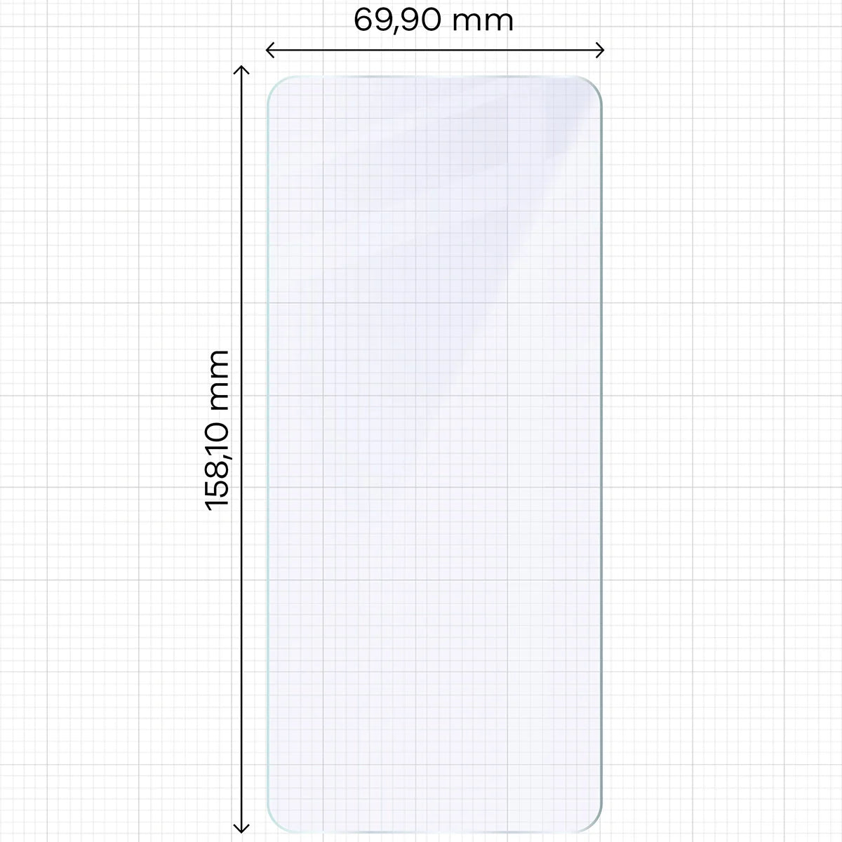 Flexibles Hybridglas für Realme 14T 5G, Bizon Hybrid Mule Duo, 2 Stück