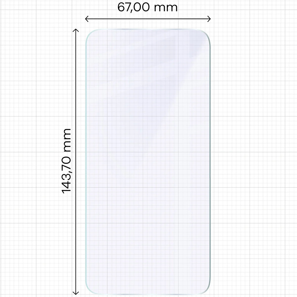 Flexibles Hybridglas für Galaxy S25, Bizon Hybrid Mule Duo, 2 Stück