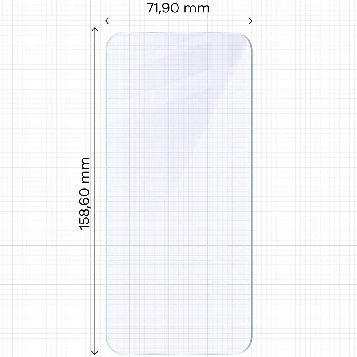 Flexibles Hybridglas für Vivo X300 Pro, Bizon Hybrid Mule Duo, 2 Stück