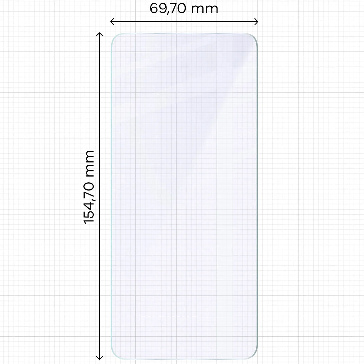 Flexibles Hybridglas für Xiaomi POCO F7 Pro, Bizon Hybrid Mule Duo, 2 Stück
