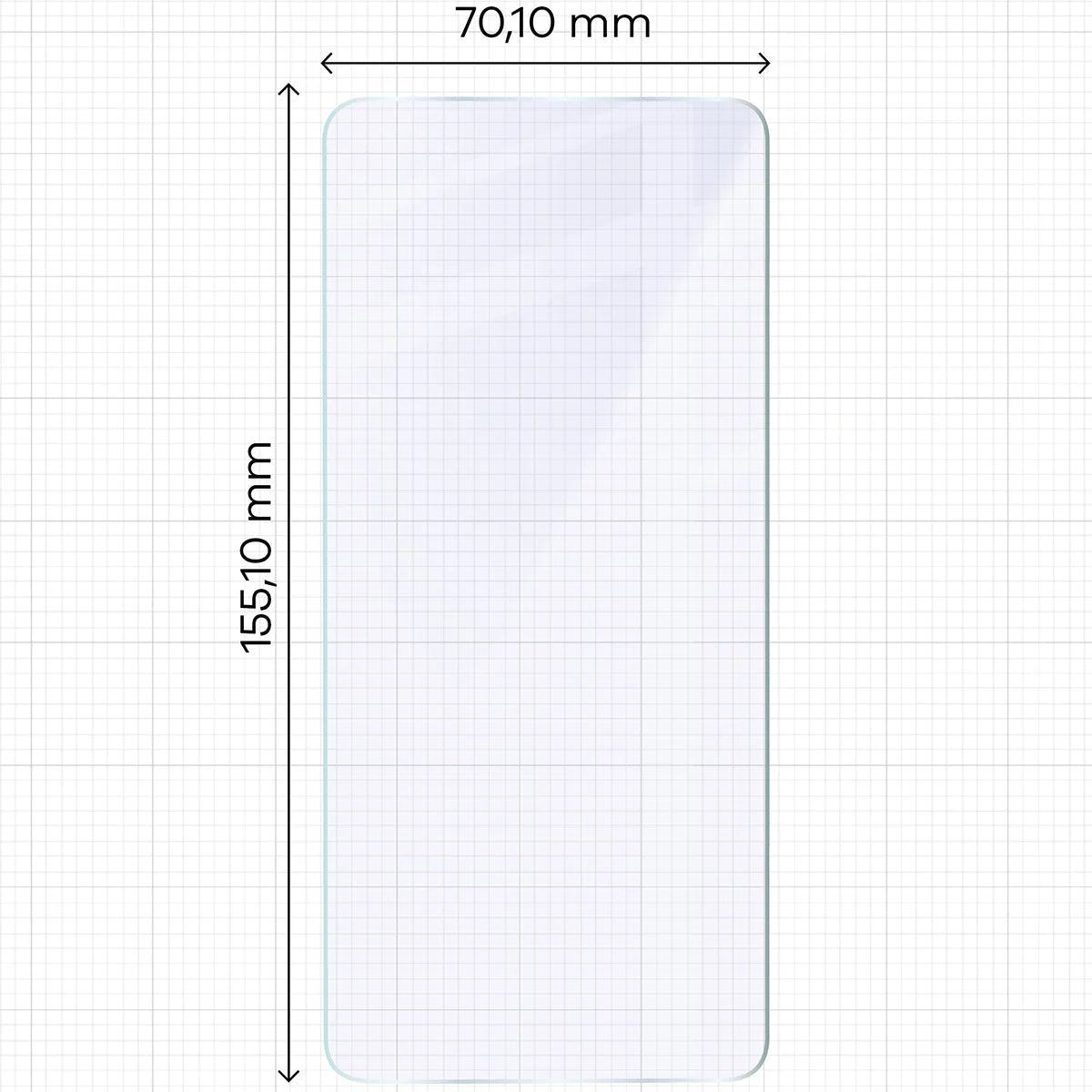 Flexibles Hybridglas für Xiaomi POCO X7 Pro, Bizon Hybrid Mule Duo, 2 Stück