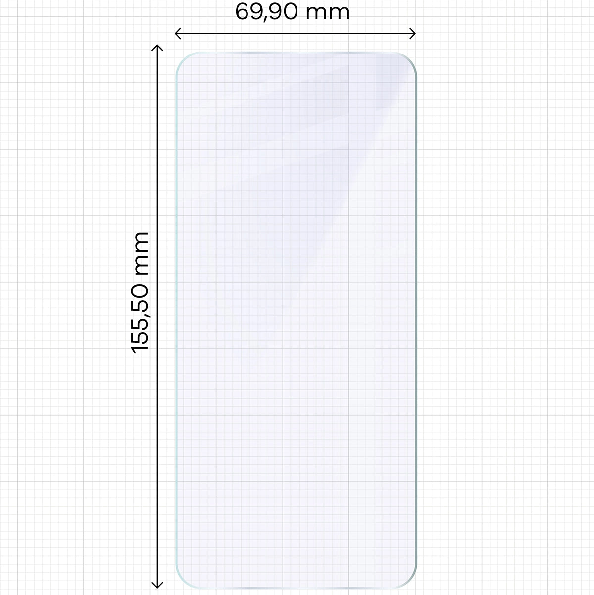 Flexibles Hybridglas für Realme 14 Pro Plus 5G, Bizon Hybrid Mule