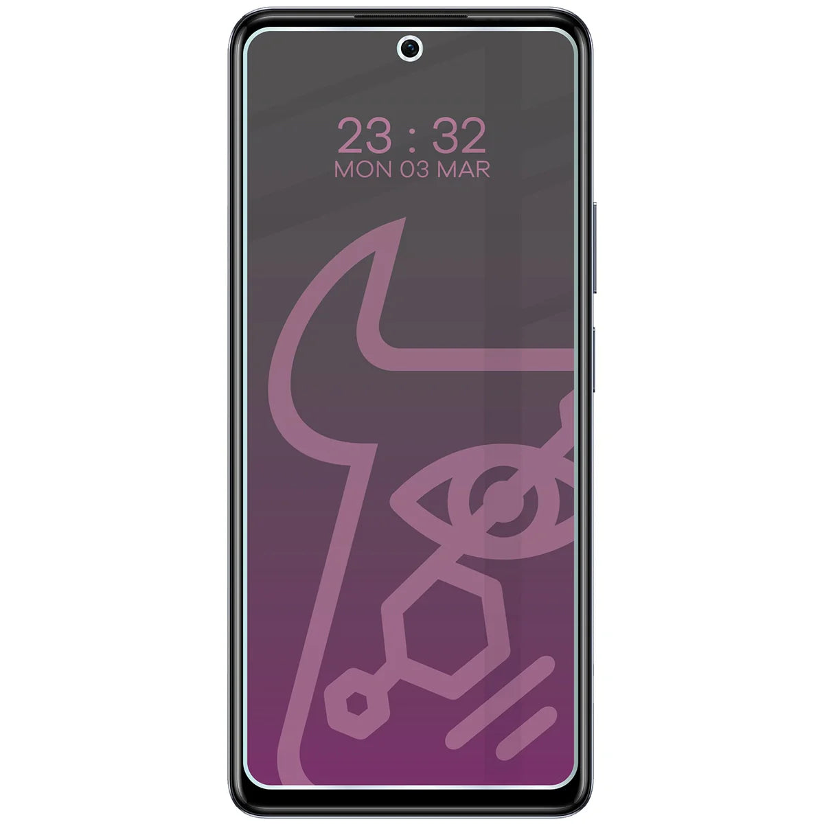 Hybridglas mit Privatschutzfilter für Infinix Hot 40 Pro, Bizon Hybrid Shadow, Matt
