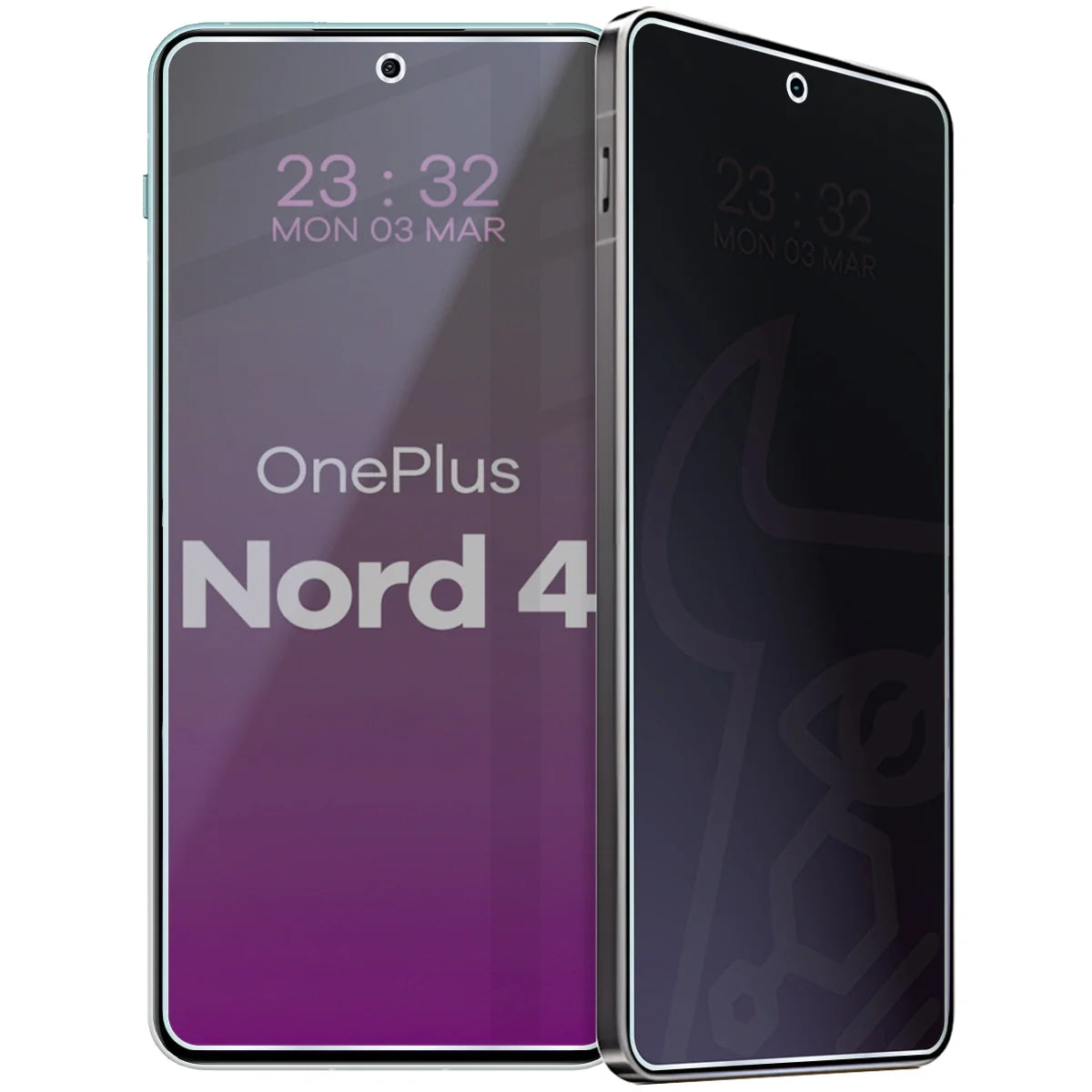 Hybridglas mit Privatschutzfilter für OnePlus Nord 4, Bizon Hybrid Shadow, Matt