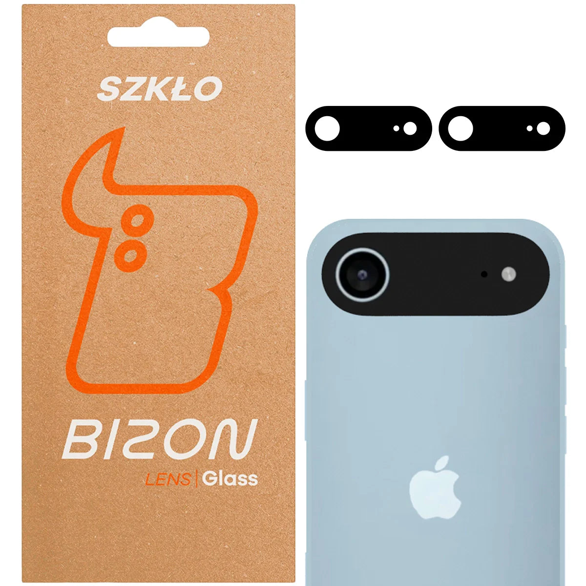 Gehärtetes Glas für die Kamera für iPhone Air, Bizon Glass Lens, 2 Stück