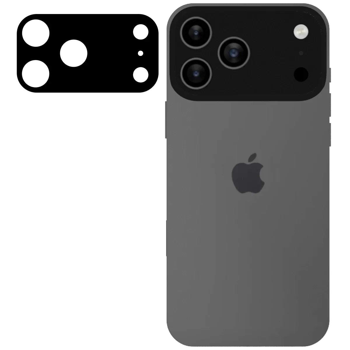 Gehärtetes Glas für die Kamera für iPhone 17 Pro Max, Bizon Glass Lens, 2 Stück