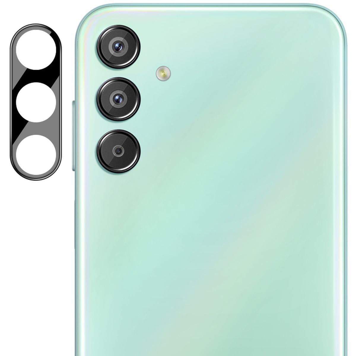 Gehärtetes Glas für die Kamera für Galaxy M35 5G, Bizon Glass Silk Lens, 2 Stück