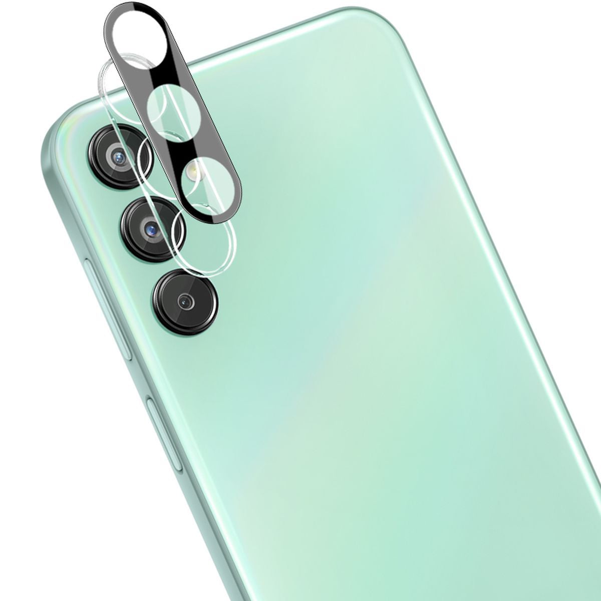 Gehärtetes Glas für die Kamera für Galaxy M35 5G, Bizon Glass Silk Lens, 2 Stück