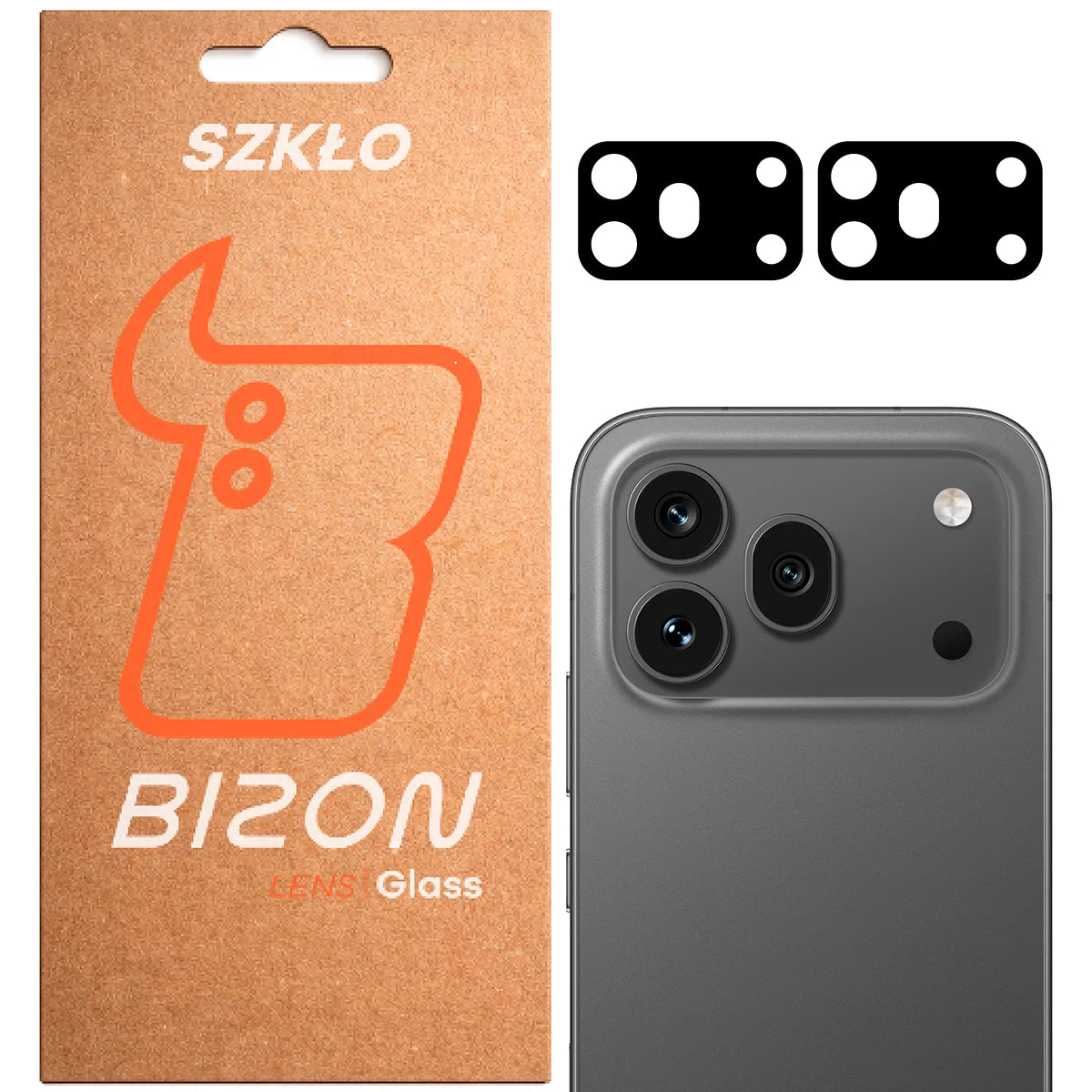 Gehärtetes Glas für die Kamera für Honor 600 Pro 5G, Bizon Glass Lens, 2 Stück