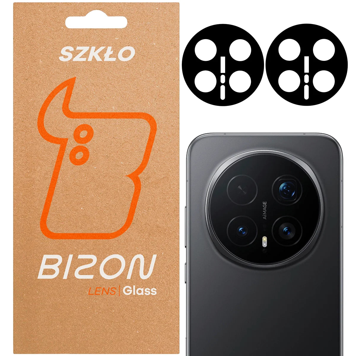 Gehärtetes Glas für die Kamera für Honor Magic8 Pro, Bizon Glass Lens, 2 Stück