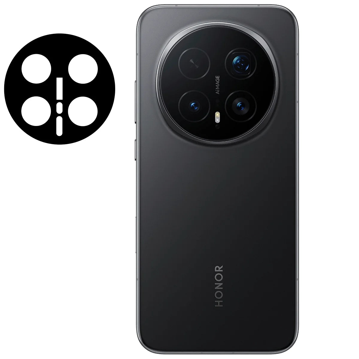 Gehärtetes Glas für die Kamera für Honor Magic8 Pro, Bizon Glass Lens, 2 Stück