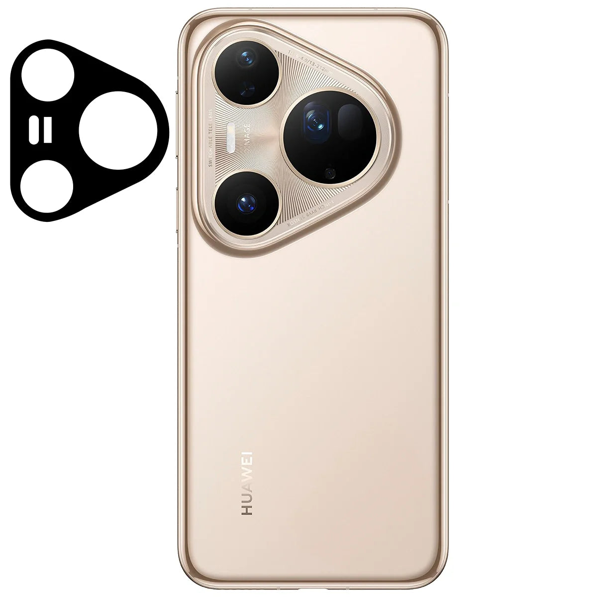 Gehärtetes Glas für die Kamera für Huawei Pura 80 Ultra, Bizon Glass Lens, 2 Stück