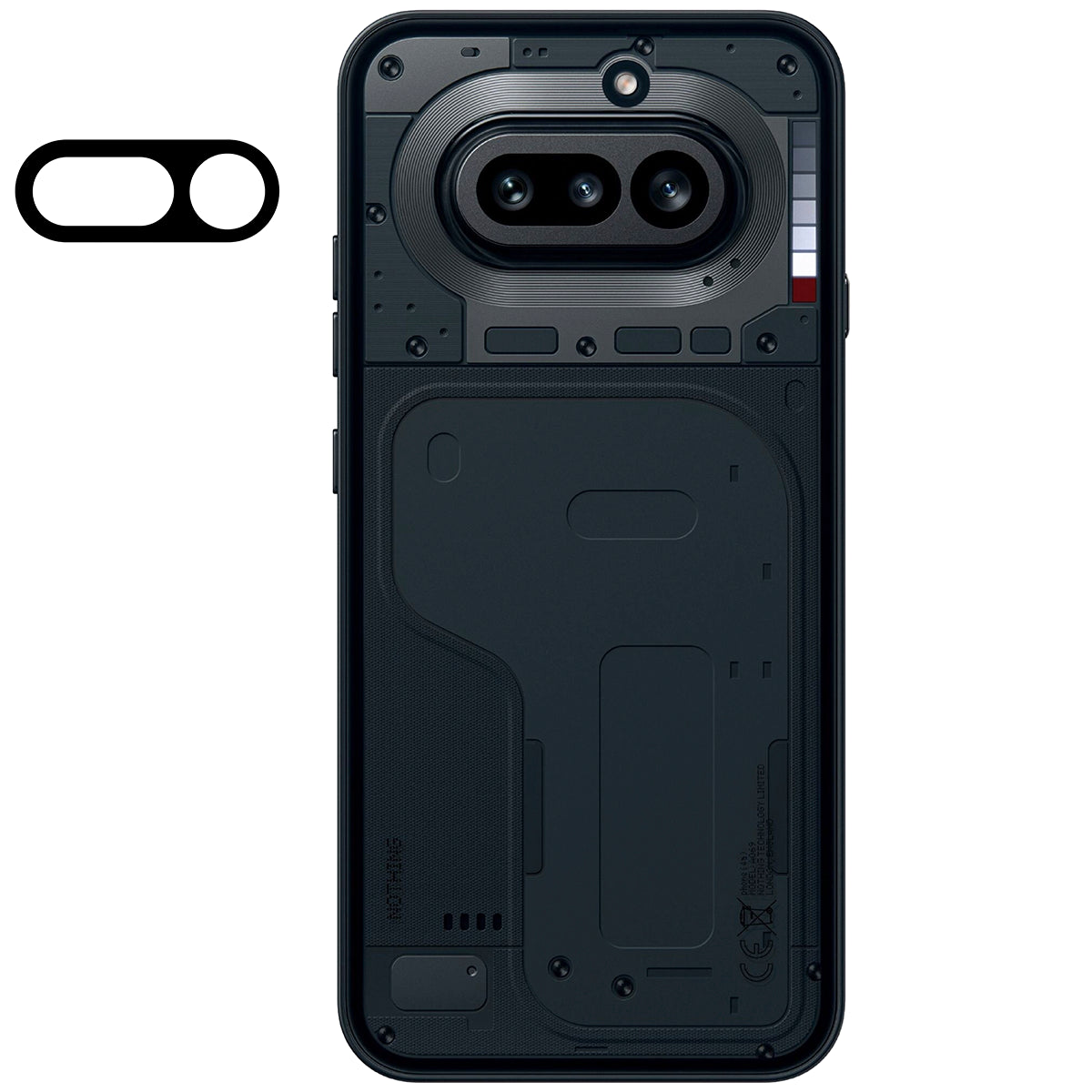 Gehärtetes Glas für die Kamera für Nothing Phone (4a), Bizon Glass Lens, 2 Stück